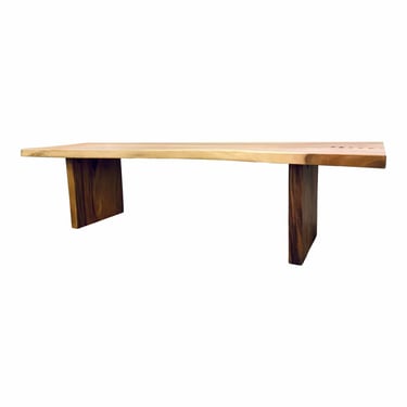 Custom Organic Modern Live Edge Natural Wood Dining Table