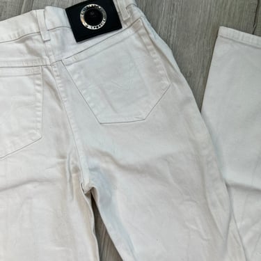 Vintage Versace Sport Slim Bootcut White Jeans - Made in Italy