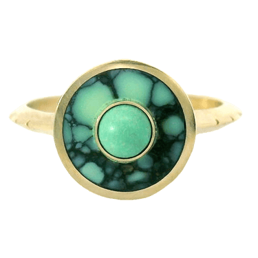 Double Turquoise Cerclen Ring