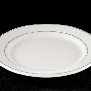 1940s Buffalo China Restaurant Ware A-14 White 11 in. Round Plate