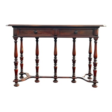 Vintage William and Mary Style Mahogany Console Table by Michigan Chair Company 
