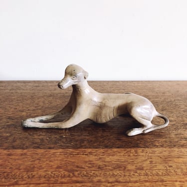Vintage Bronze Greyhound Figurine 