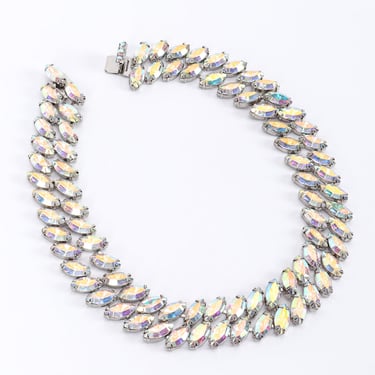 Aurora Crystal Marquise Collar Necklace