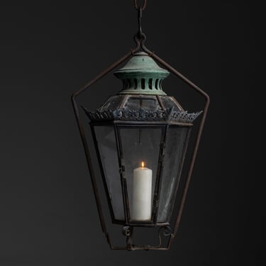 Verdigris Hanging Lantern