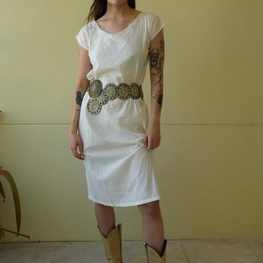 Antique Nightgown / Peasant Dress / Deadstock / Haute Hippie Dress / Festival / Very Old Nightwear / Cream White / Bohemian Dreams / NWT 