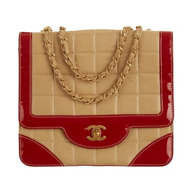 Chanel Tan Two-Toned Flap Bag