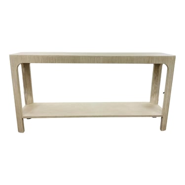 Theodore Alexander Organic Modern Cerused Oak Finished Luna Console Table