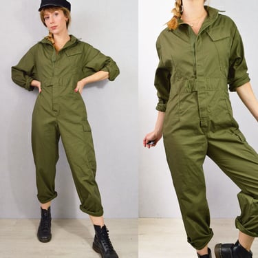 Unisex British Army Coveralls Workwear / Overalls / Jumpsuit / Boilersuit Green 