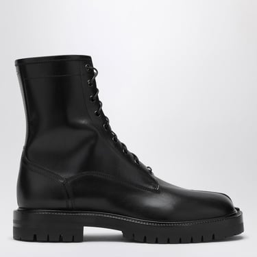 Maison Margiela Black Leather Tabi Boots Men