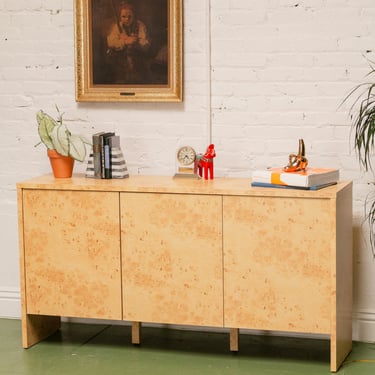 Burlwood Credenza