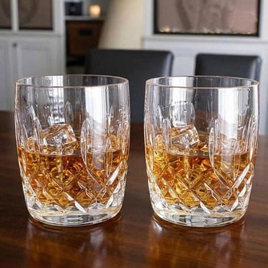 amber color bubble wine glass Set of 4 amber bubble wine glasses