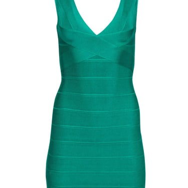 Herve Leger - Green Bandage Bodycon Mini Dress Sz S