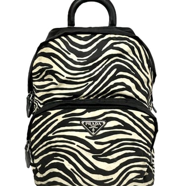 Prada Zebra Calf Hair Backpack