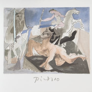 Composition by Pablo Picasso, Marina Picasso Estate Lithograph Poster 
