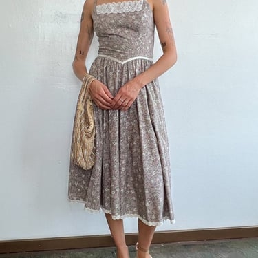 Floral + Lace Prairie Sundress (S)