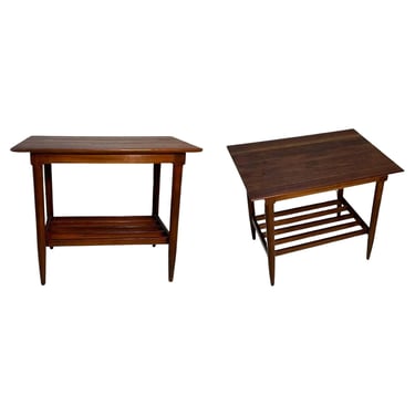 Pair of Mid-Century Cherry Side Tables by Willett