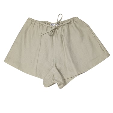 Reformation - Light Green Linen Drawstring Shorts Sz XS