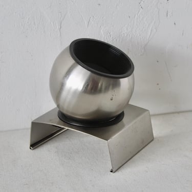 Robert Sonneman Style Brushed Metal Eyeball Table Lamp Vintage Mid-Century Modern FREE SHIPPING 