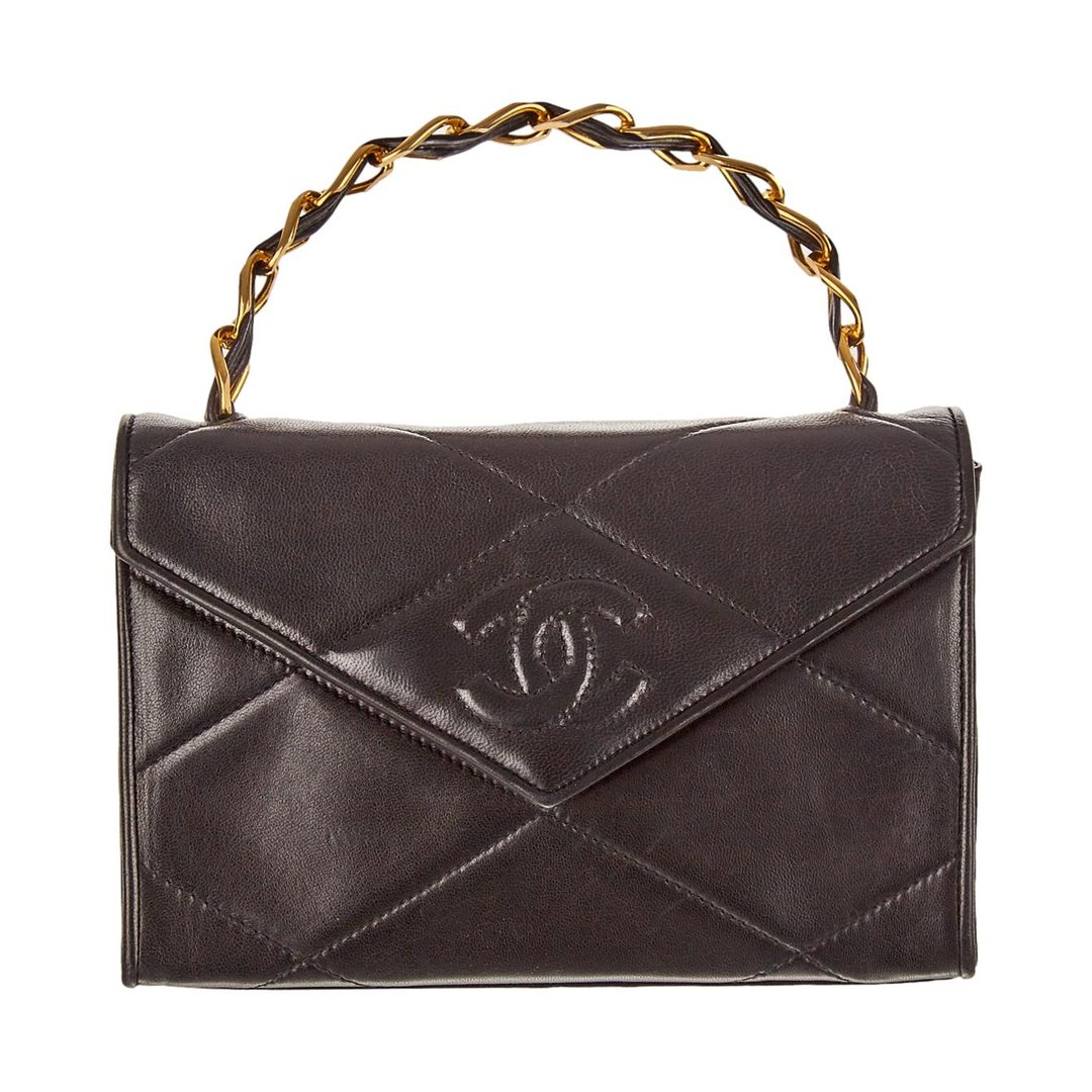 Chanel Black Quilted Mini Top Handle Bag Treasures of NYC New York, NY