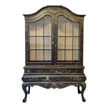 Drexel Heritage Chinoiserie Arched Top Hutch *RARE* 