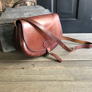 Leather Game Bag, Saddlebag, Handbag, Handcrafted Isle of Arran, Made in Scotland 