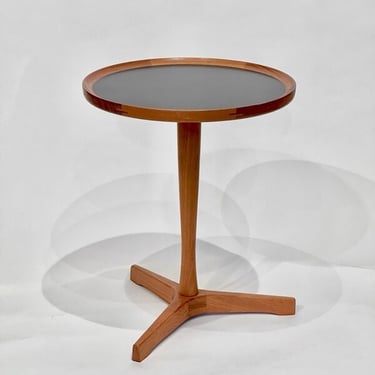 Hans C. Andersen teak and black laminate side table
