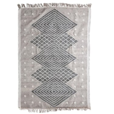 Obsidian Kilim Rug w/ Fringe