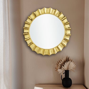 Celestre Round Gold Mirror