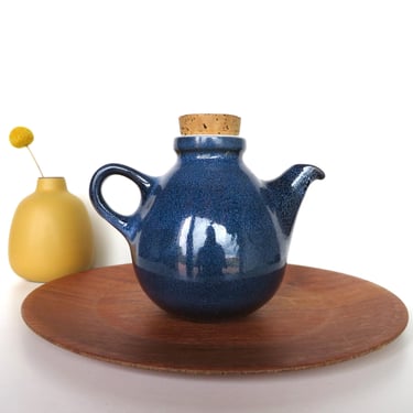 Heath Ceramics Small Teapot In Opal Blue Moonstone, Blue and White 16oz Edith Heath Individual Sized Pot 