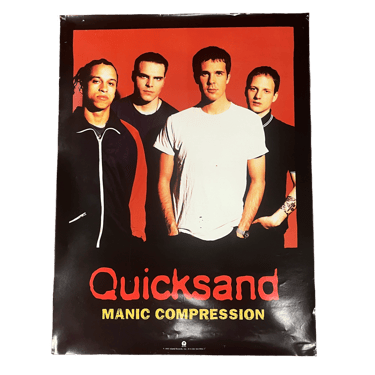 Vintage Quicksand &quot;Manic Compression&quot; Promotional Poster