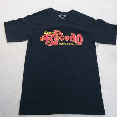 Vintage T-Shirt Banda El Recodo de Cruz Lizarraga 2000s Faded Black Tee Small Mexican Band 
