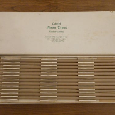 Box of MCM Danish Taper Candles