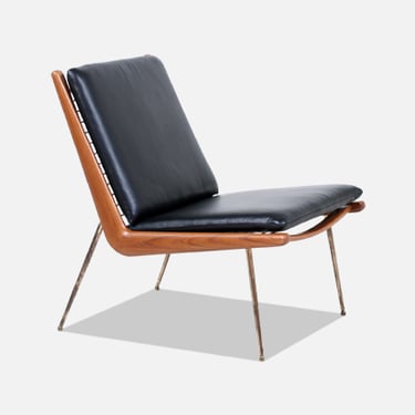 Peter Hvidt & Orla M\u00f8lgaard-Nielsen "Boomerang" Lounge Chair for France & Son