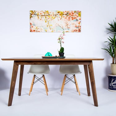 Small Dining Table "The Bossa Nova"| Modern Handcrafted Solid Wood Furniture by Moderncre8ve 