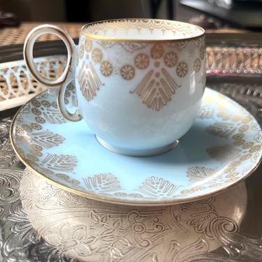 Bawo & Dotter Limoges Demitasse Cup and Saucer 