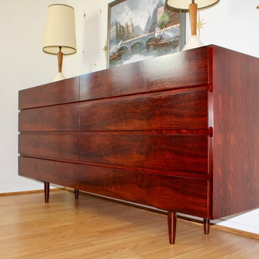 Danish Brazilian Rosewood 8 Drawer Dresser