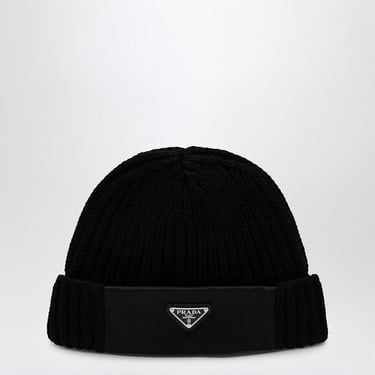 Prada Men Re-Nylon Gabardine/ Wool Cap