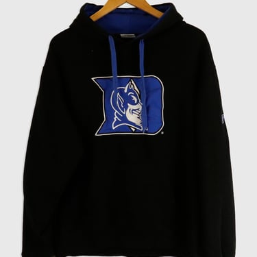 Vintage Duke Mascot Varsity Hooded Sweatshirt Sz L