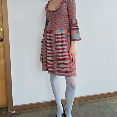 Missoni Bright Tones Shaped Knit Dress (S)