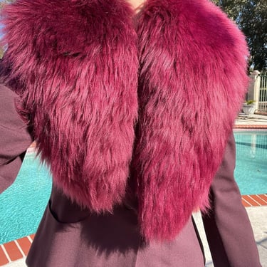 1990’s Katharine Hammett Detachable Fur Blazer 