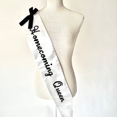 Vintage Costume Homecoming Queen Sash 