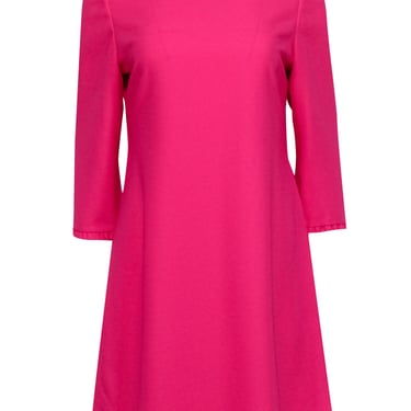 Kate Spade - Bubblegum Pink A-Line Dress w/ Ruffled Trim Sz 10