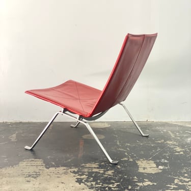 PK 22 Lounge Chairs by Poul Kjearholm for Fritz Hansen, Denmark, Oxblood Leather