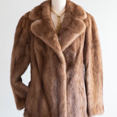 Gorgeous 1960's Autumn Haze Mink Jacket / M