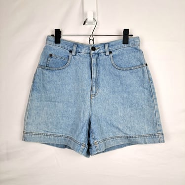 Vintage 90s High Waist Denim Shorts, Size 29 Waist 