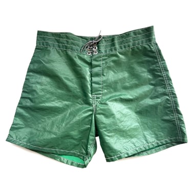 vintage board shorts / surf shorts / 1970s Birdwell Beach