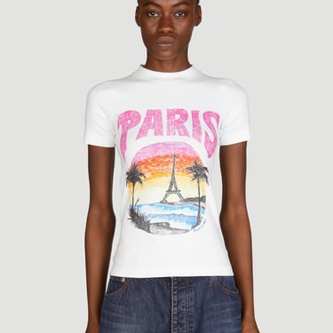 Balenciaga Women Paris Tropical T-Shirt