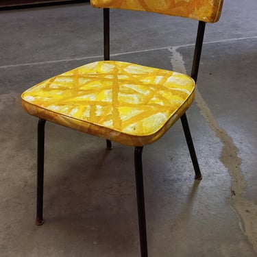 Cheerful and colorful 70's dinning chairs 15 1/2 16 x 31