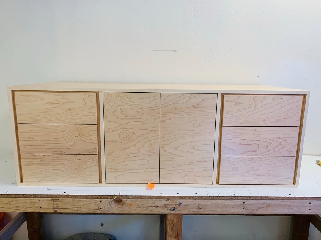NEW Hand Built Mid Century Inspired Floating Buffet / Credenza in ...