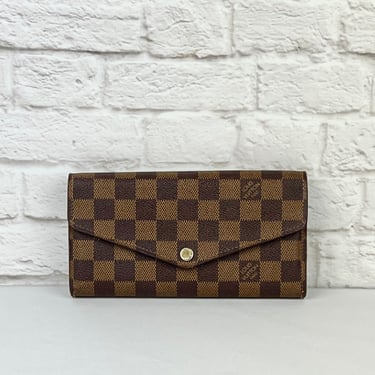 Louis Vuitton Sarah Damier Ebene Wallet, Brown